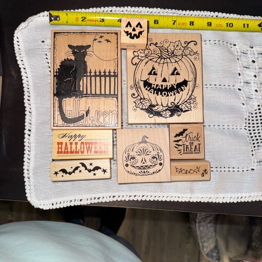Halloween Wooden Stamp Set